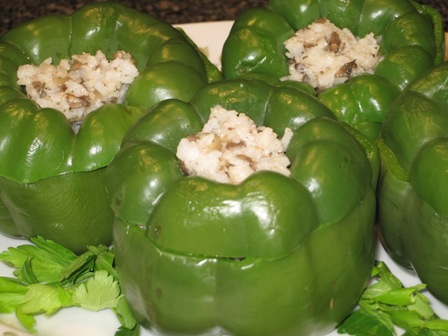 Stuffed Peppers with Rice and Mushrooms – Vegetarian Recipe