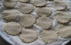 Cream Wafers - dipped in granulated sugar