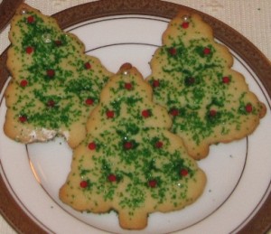 Sugar cookies - Christmas trees 2