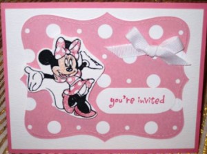 Minni Mouse Party Invitations