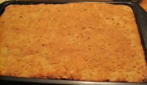 Apple sheet cake - baked