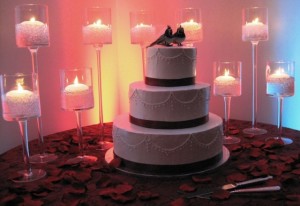 Beautiful Display of the Wedding Cake