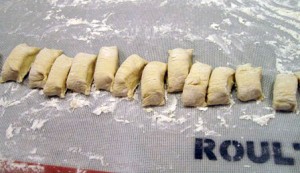 Cut up dough roll