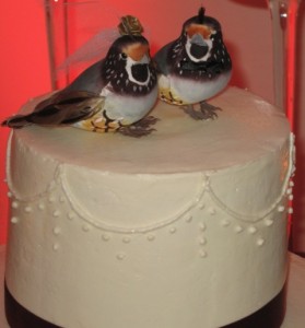 The Wedding Cake Topper - Two Love Birds