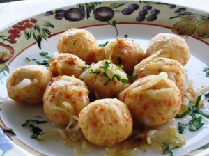 Potato carrot balls - knedle - suburbangrandma.com