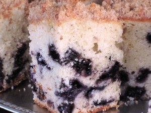 Blueberry Coffee Cake - serving
