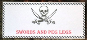 Swords and Peg Legs - sign