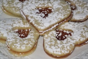 Valentine cookies - close up