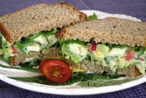 Avocado Egg Salad - light recipe