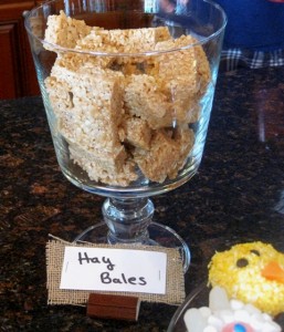 Rice Krispies snacks - as Hay Bales