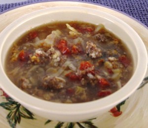 Cabbage and Sausage soup