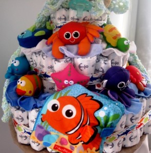 Diaper Cake - front view