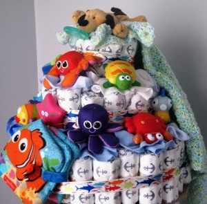 Diaper Cake - right side view 2