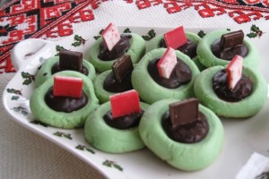 Peppermint Andes cookies