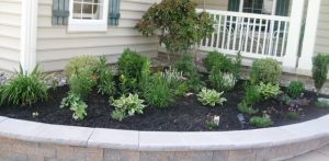 Entryway flower patch